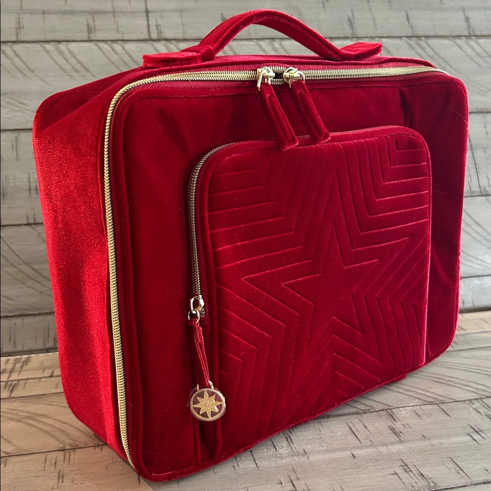 ESTEE LAUDER Red Velvet Cosmetic Makeup Train Case